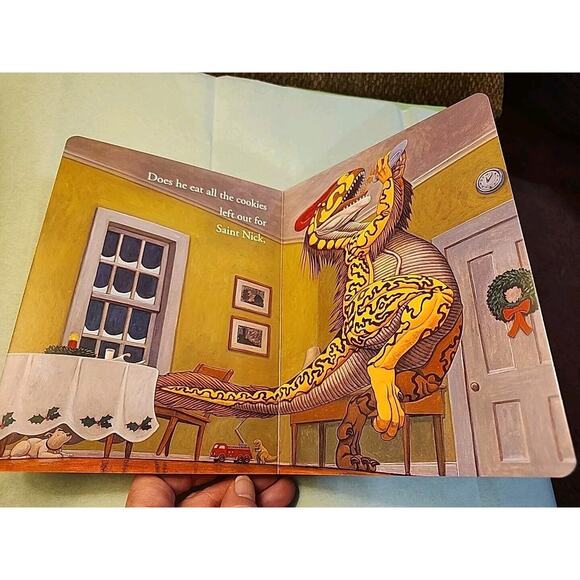 How Do Dinosaurs Say Merry Christmas by Jane Yolen & Mark Teague Hardback Book - Picture 3 of 3